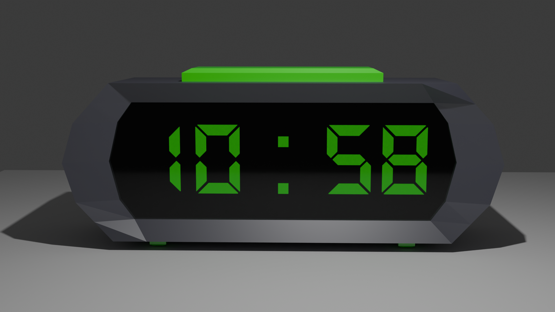 Low poly Alarm clock