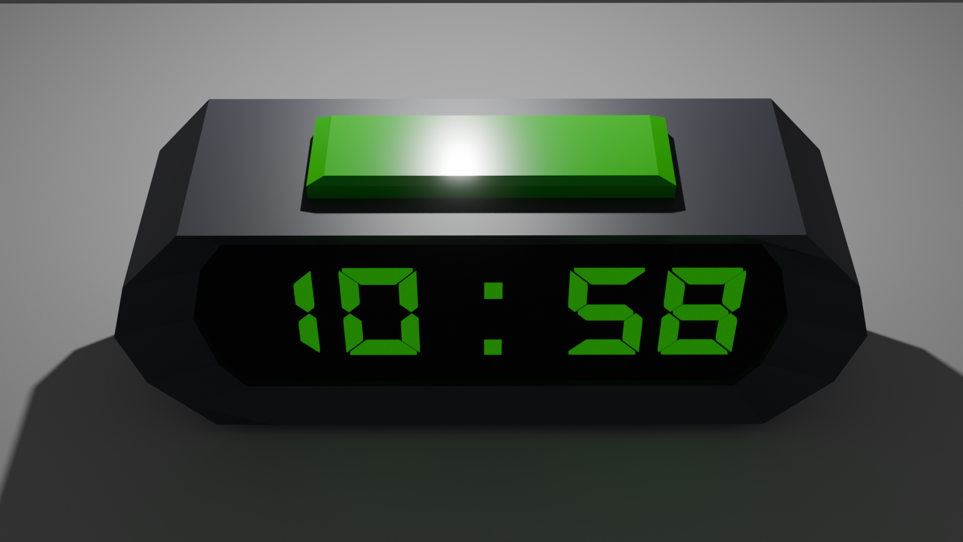 Low poly Alarm clock