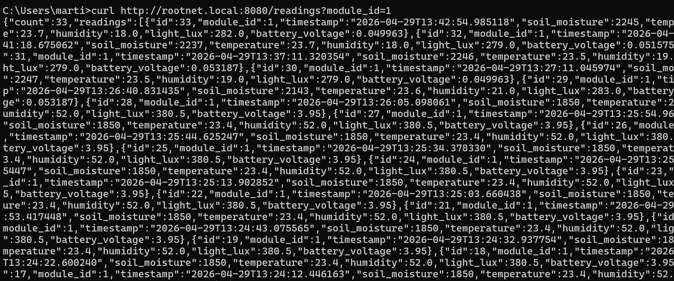 Rootnet server
